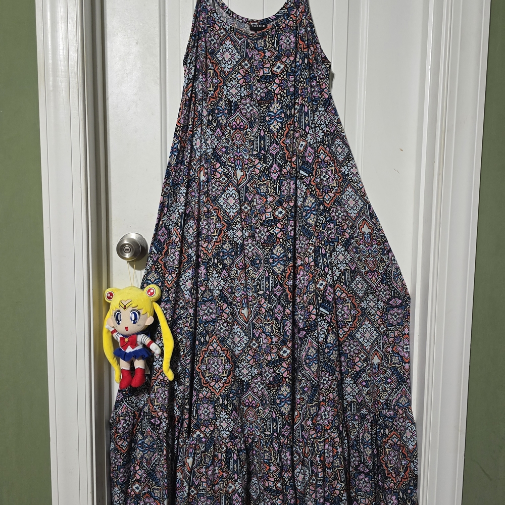 Colorful Patterned Maxi Dress